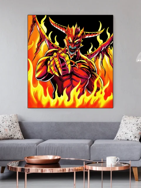Demon Dragon Art Canvas Print from Ward TCG
