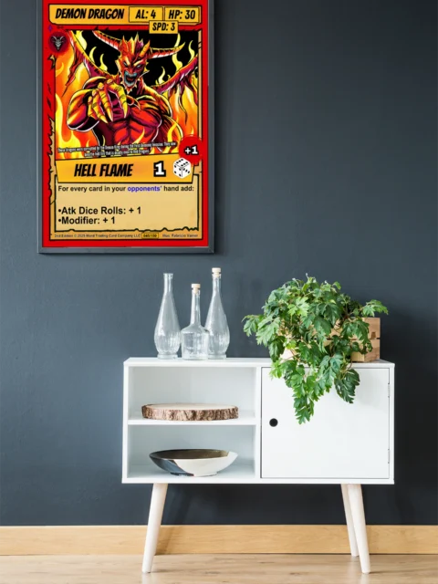 Demon Dragon Fine Art Canvas from Ward TCG