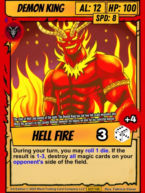 Alternative view of Demon King Gallery Archival Print from Ward TCG