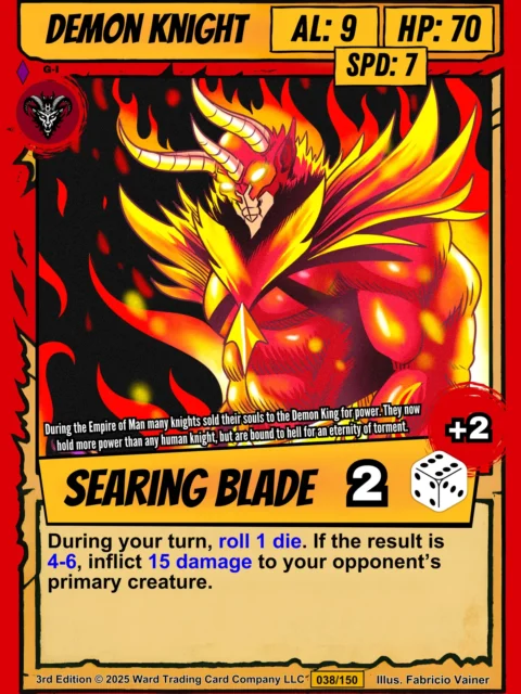 Alternative view of Demon Knight Canvas Print from Ward TCG