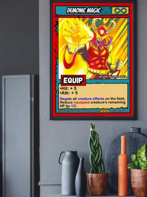 Demonic Magic Fantasy Canvas Print from Ward TCG