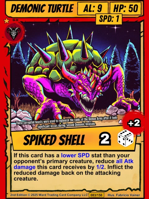 Alternative view of Demonic Turtle Fantasy Wall Art from Ward TCG