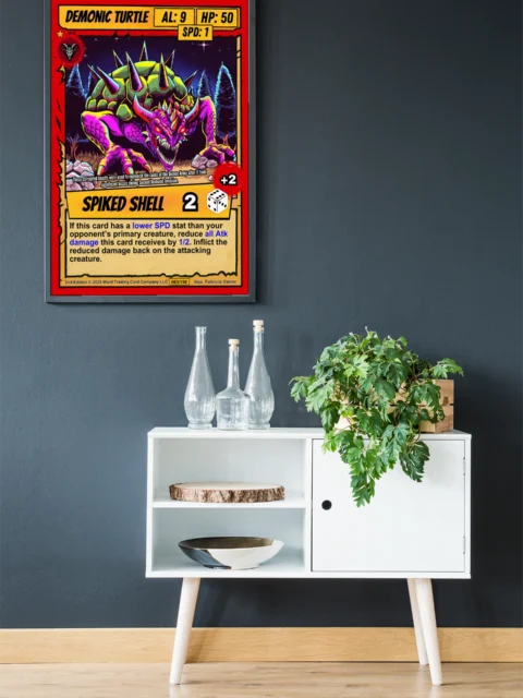 Demonic Turtle Fantasy Wall Art from Ward TCG