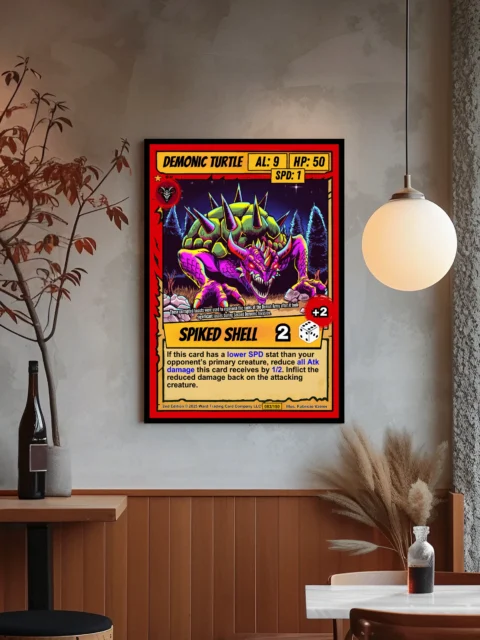 Demonic Turtle Fantasy Wall Art from Ward TCG