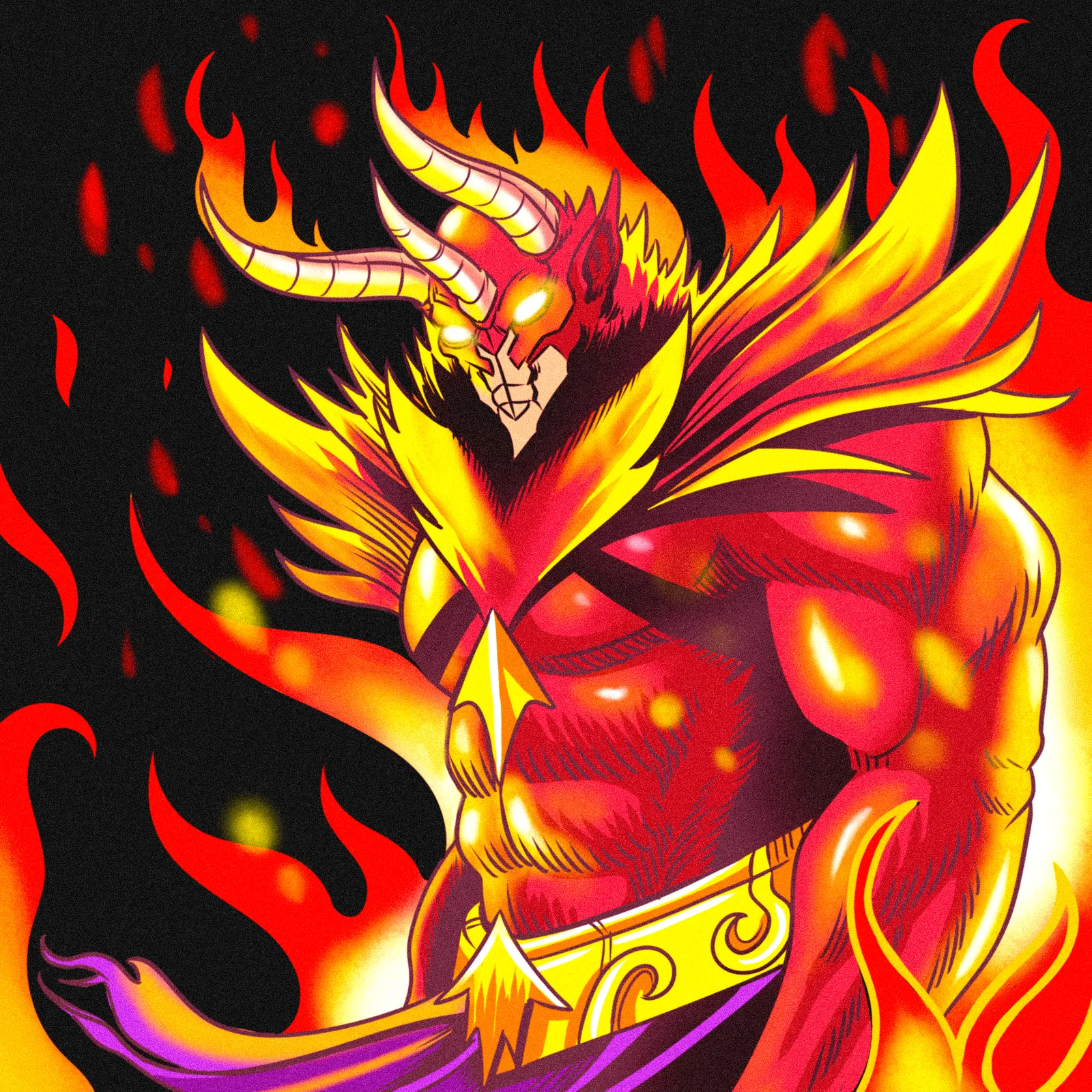 Demonknight Art Fantasy Canvas Print from Ward TCG - Image 2