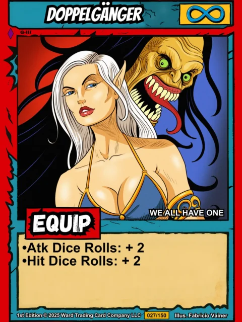 Alternative view of Doppelganger Fantasy Art Print from Ward TCG