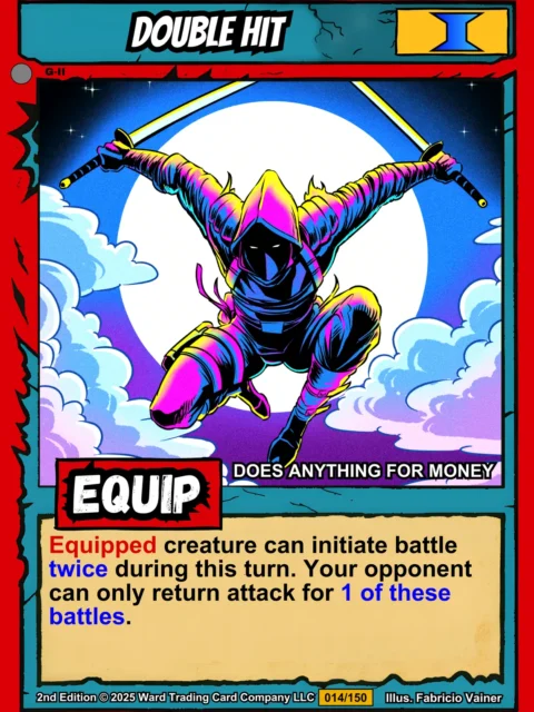 Alternative view of Double Hit Canvas Art Print from Ward TCG