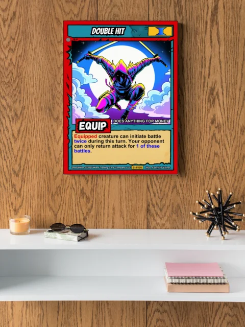 Double Hit Canvas Art Print from Ward TCG