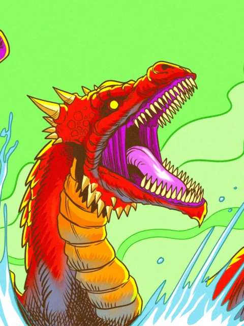 Alternative view of Dragon Bane Art Fantasy Wall Art from Ward TCG