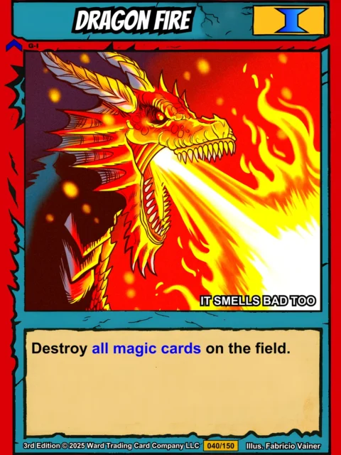 Alternative view of Dragon Fire Fantasy Wall Art from Ward TCG