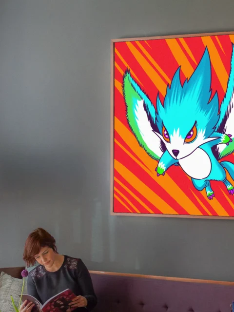 Dragon Fox Art Fantasy Art Print from Ward TCG