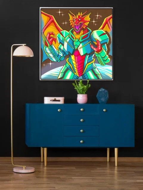 Dragon Power Art Canvas Wall Art from Ward TCG