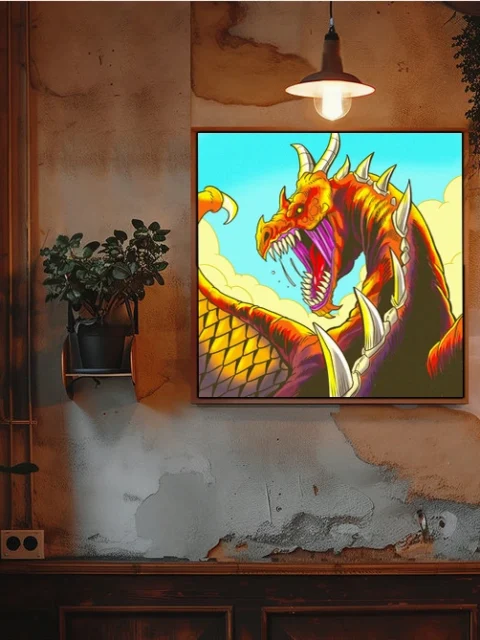 Dragon Rage Art Gallery Archival Print from Ward TCG