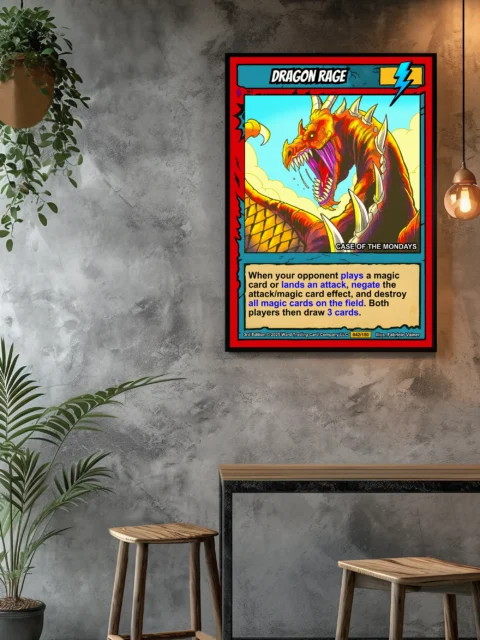 Dragon Rage Canvas Wall Art from Ward TCG