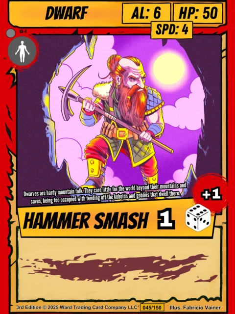 Alternative view of Dwarf Fantasy Canvas Print from Ward TCG