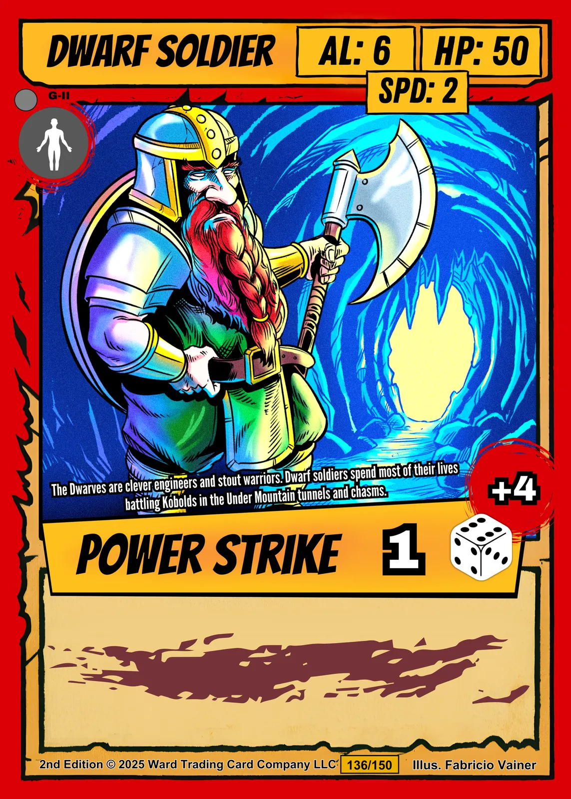 Dwarf Soldier Fantasy Art Print from Ward TCG - Image 2