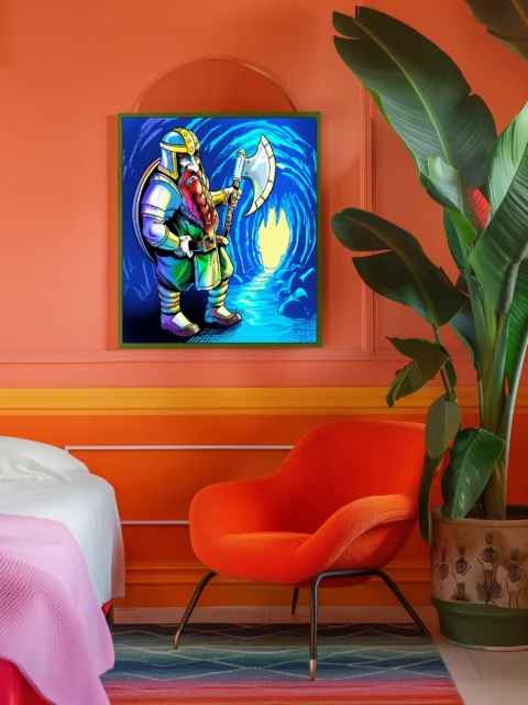 Dwarf Soldier Art Fantasy Canvas Artwork from Ward TCG