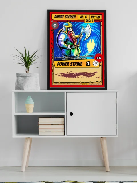 Dwarf Soldier Fantasy Art Print from Ward TCG