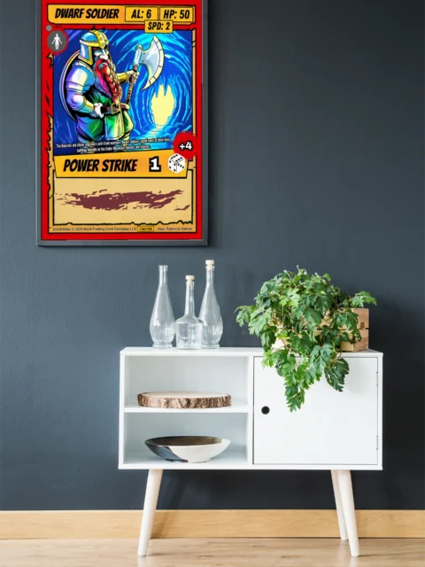 Dwarf Soldier Fantasy Art Print from Ward TCG