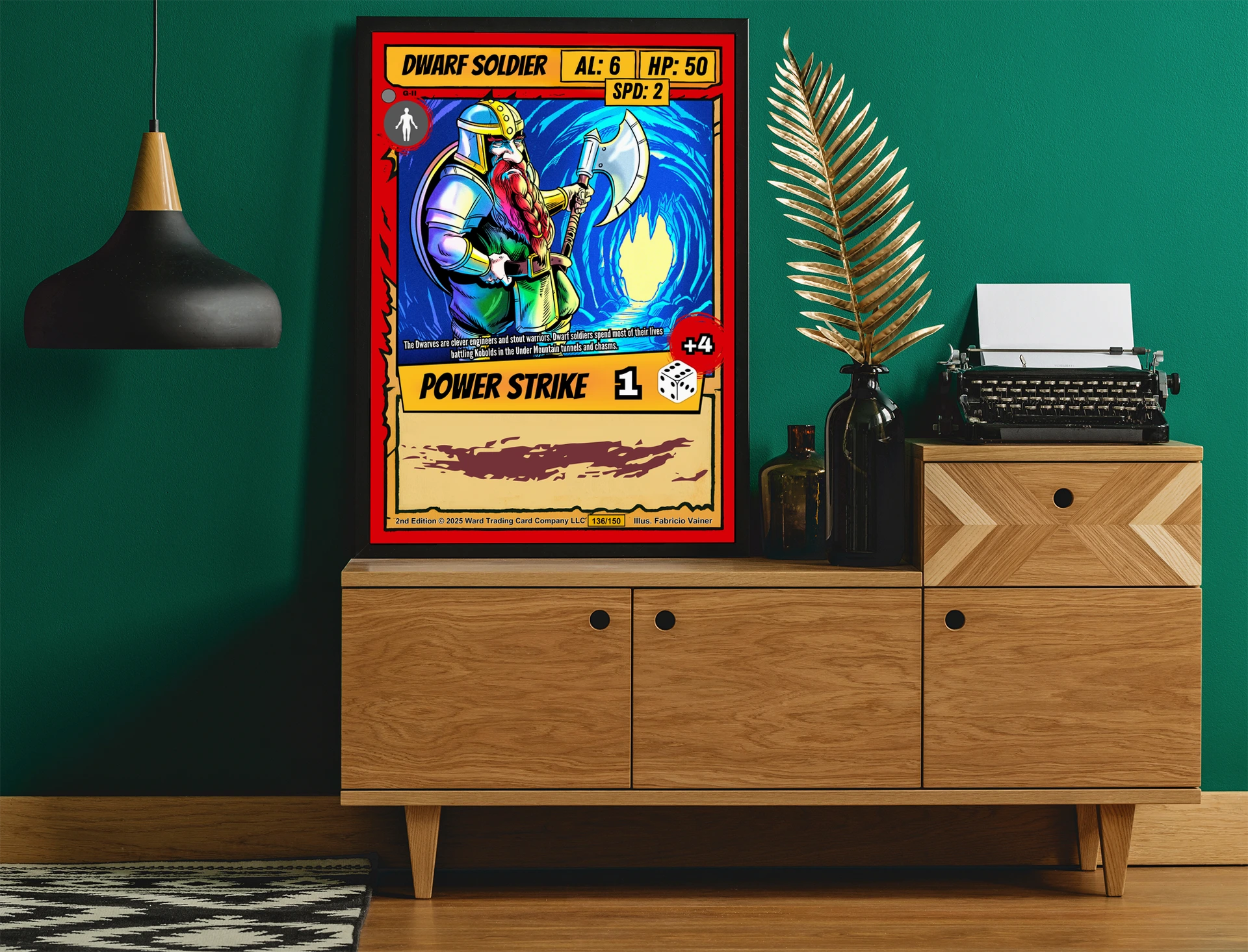 Dwarf Soldier Fantasy Art Print from Ward TCG - Image 5