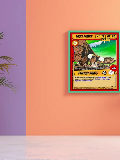 Eagle Family Canvas Wall Art from Ward TCG