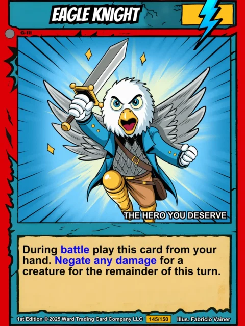 Alternative view of Eagle Knight Gallery Archival Print from Ward TCG