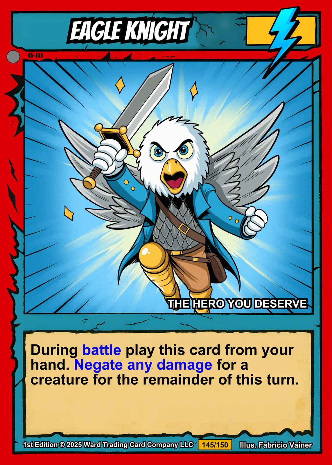 Eagle Knight Gallery Archival Print from Ward TCG - Image 2