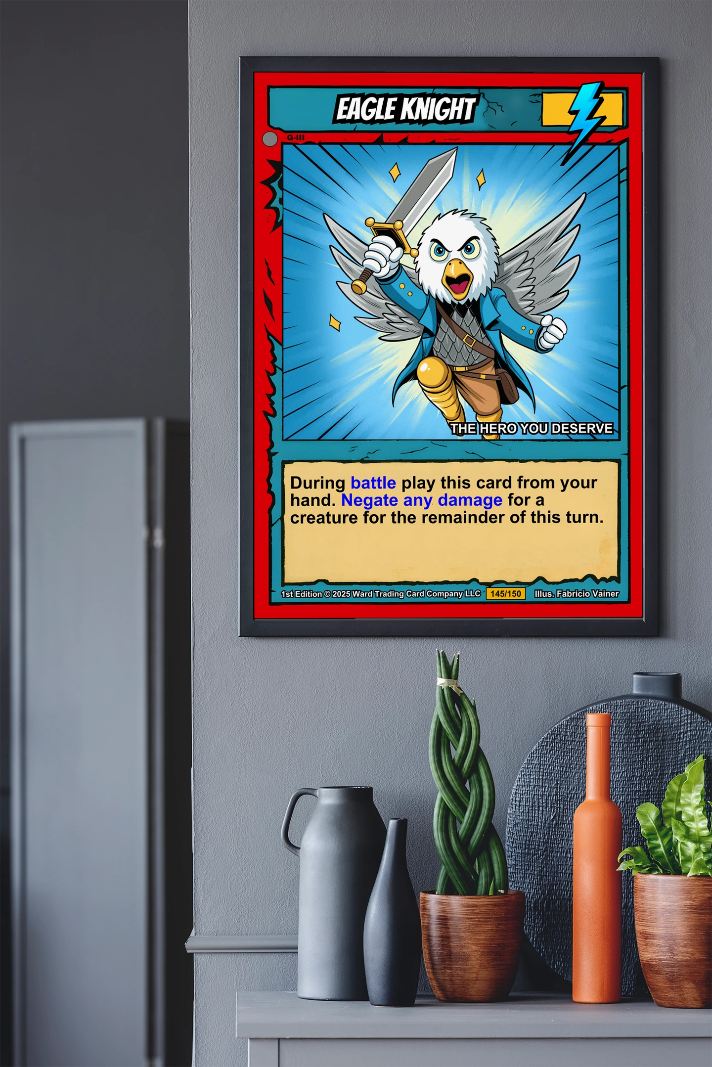 Eagle Knight Gallery Archival Print from Ward TCG - Image 5