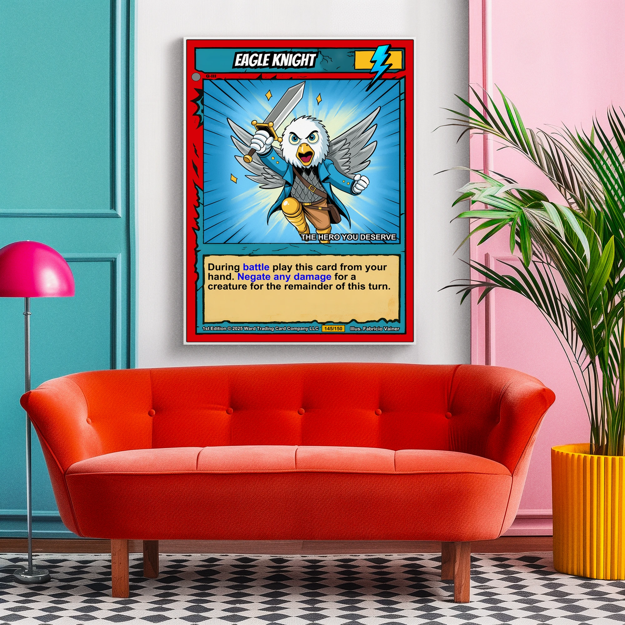 Eagle Knight Gallery Archival Print from Ward TCG - Image 3