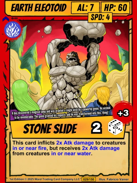 Alternative view of Earth Eleotoid Canvas Print from Ward TCG