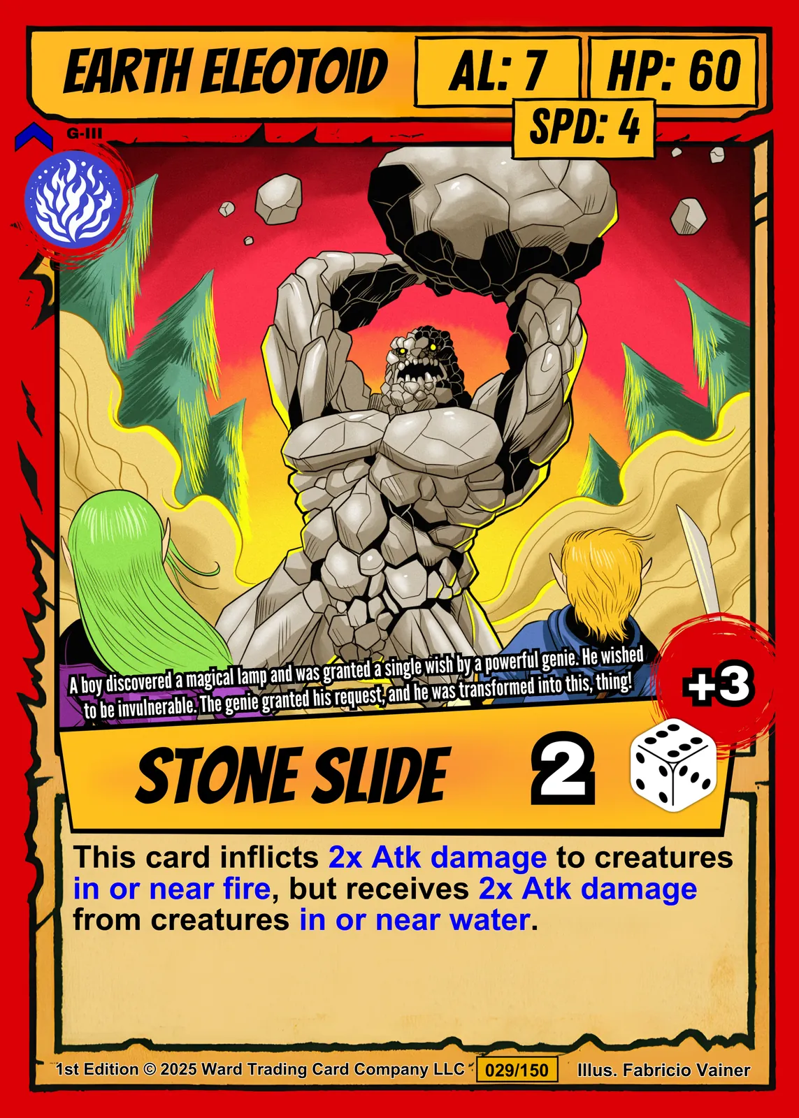 Earth Eleotoid Canvas Print from Ward TCG - Image 2