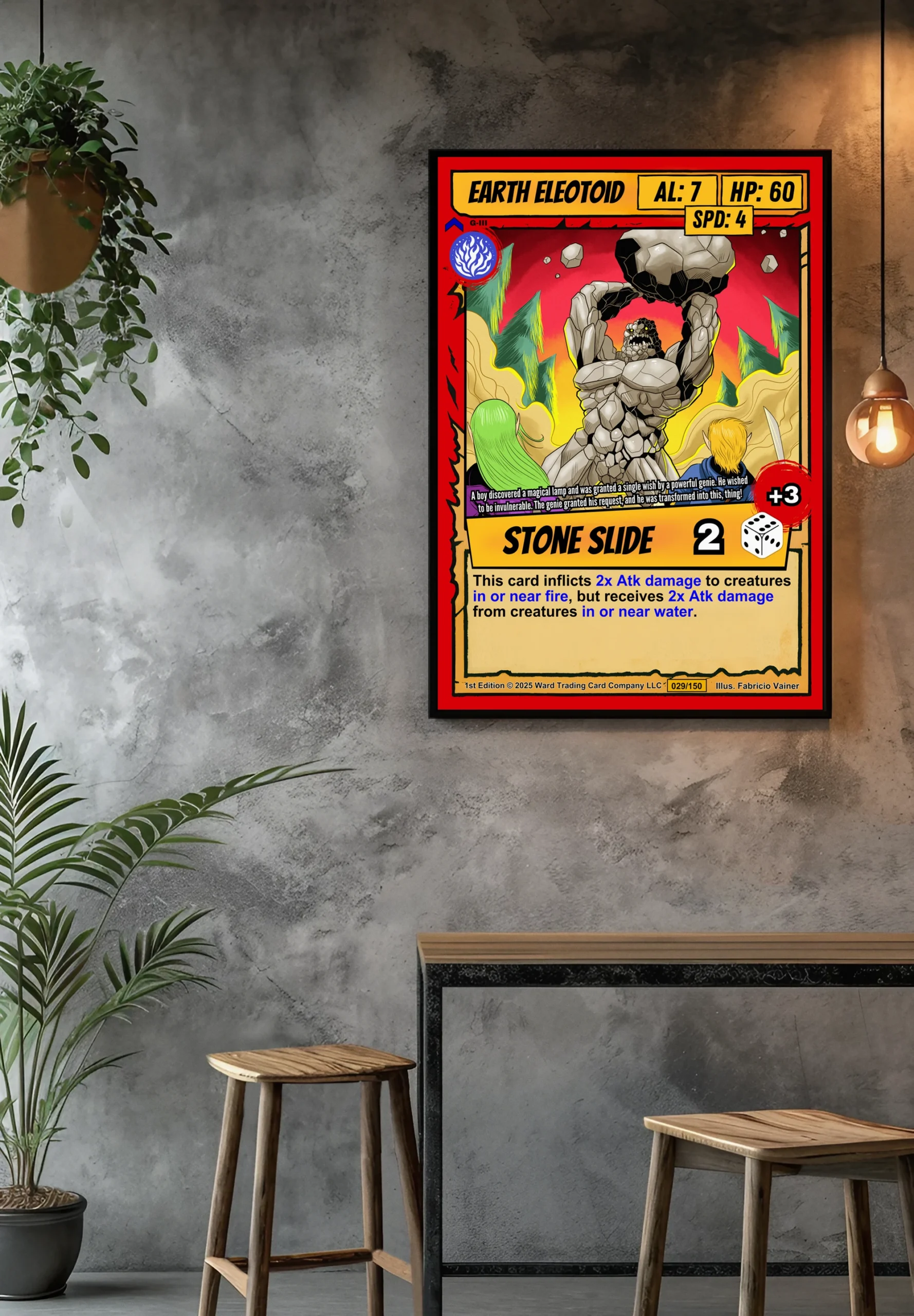 Earth Eleotoid Canvas Print from Ward TCG - Image 4