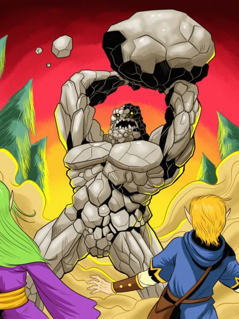 Alternative view of Earthen Eleotoid Art Canvas Print from Ward TCG