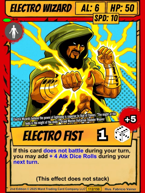Alternative view of Electro Wizard Canvas Wall Art from Ward TCG