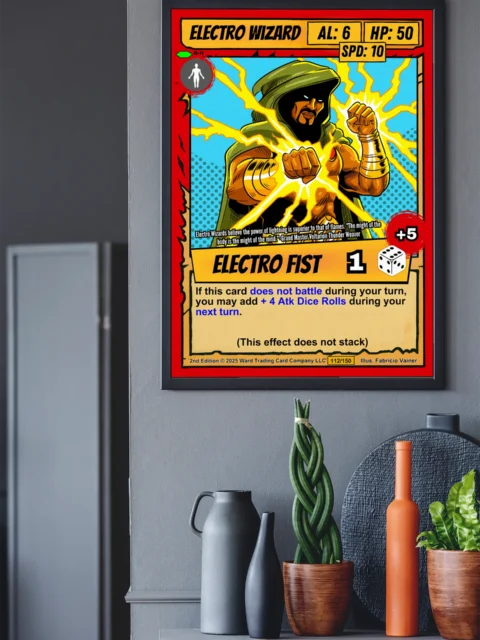 Electro Wizard Canvas Wall Art from Ward TCG
