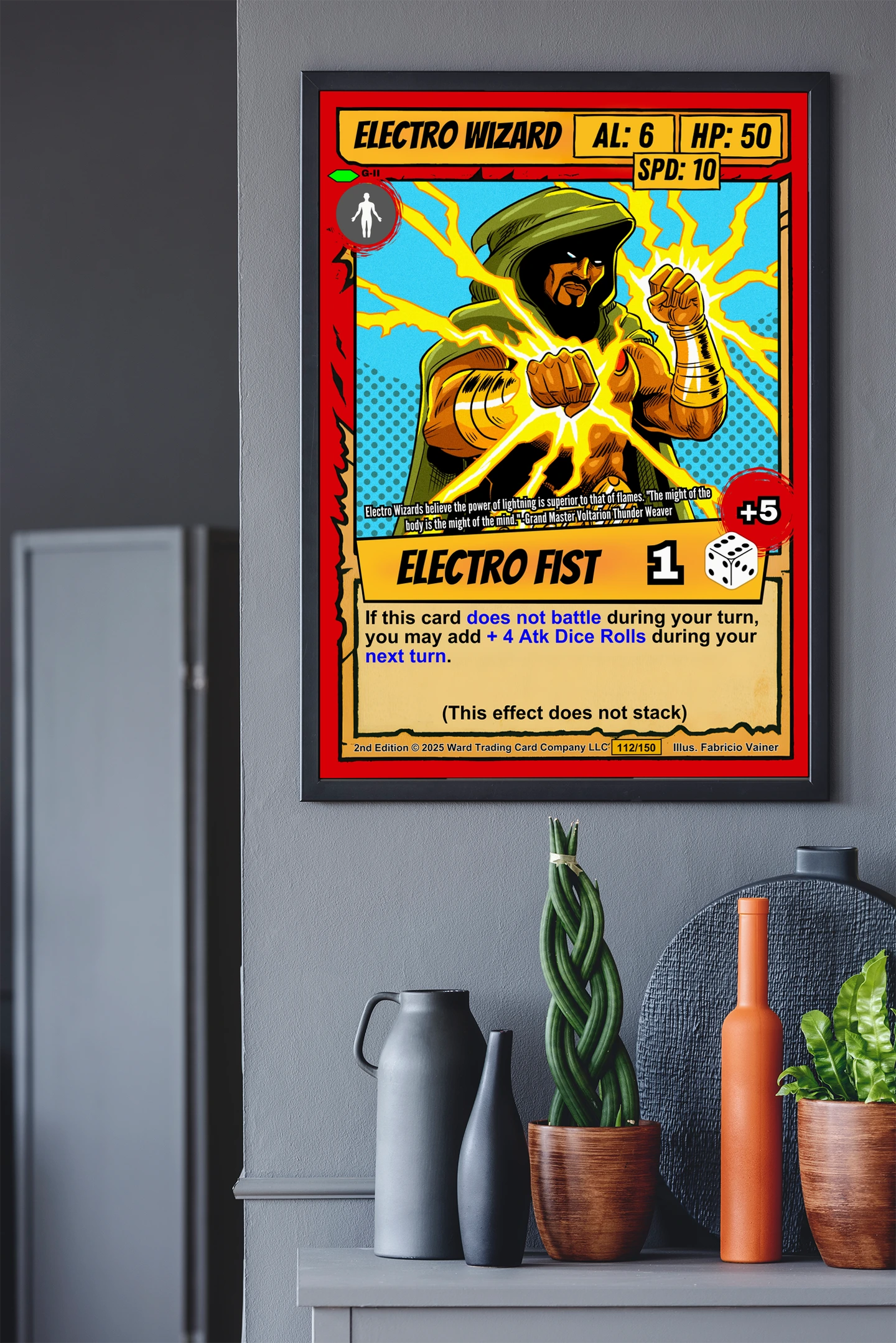 Electro Wizard Canvas Wall Art from Ward TCG
