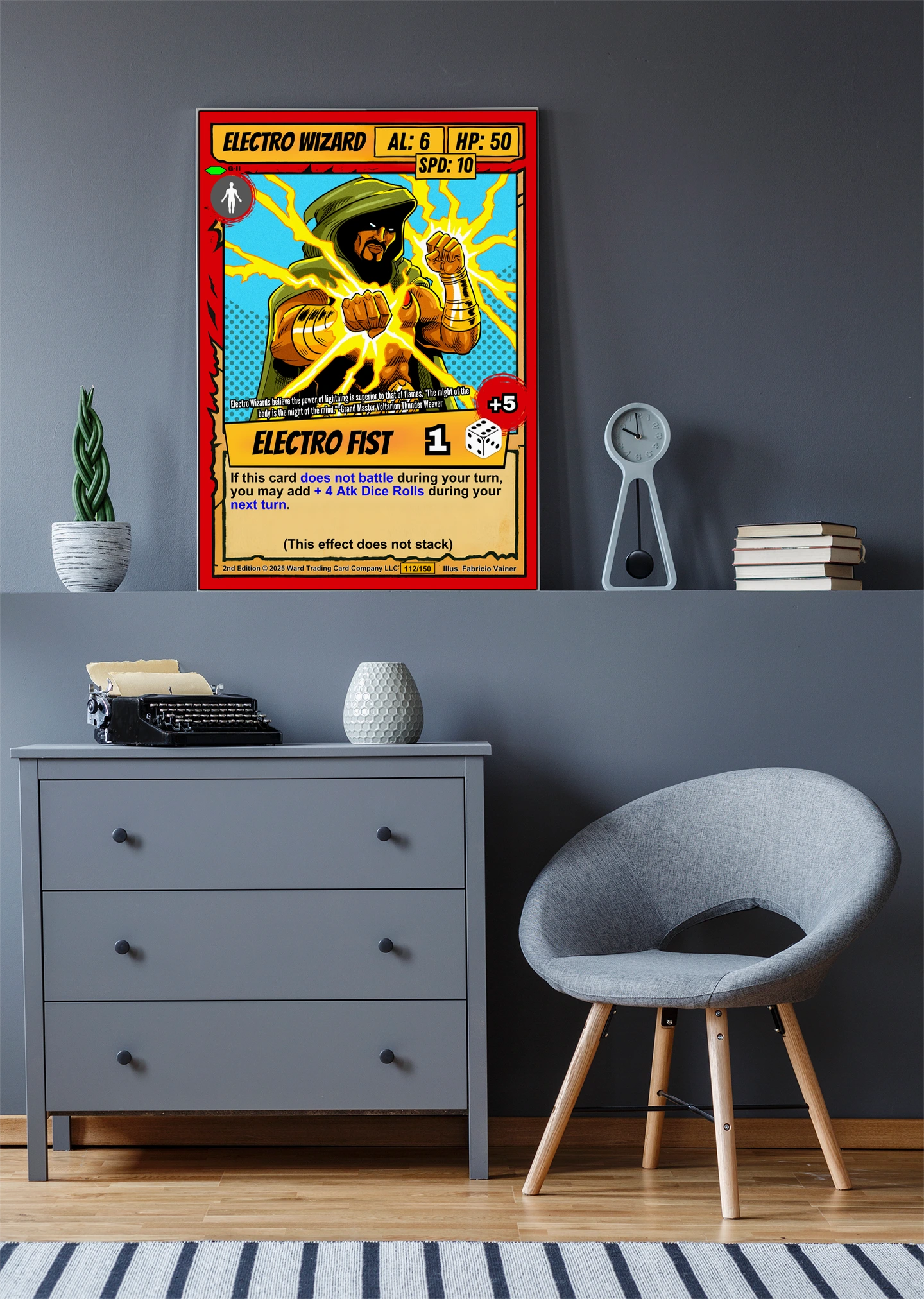 Electro Wizard Canvas Wall Art from Ward TCG - Image 4