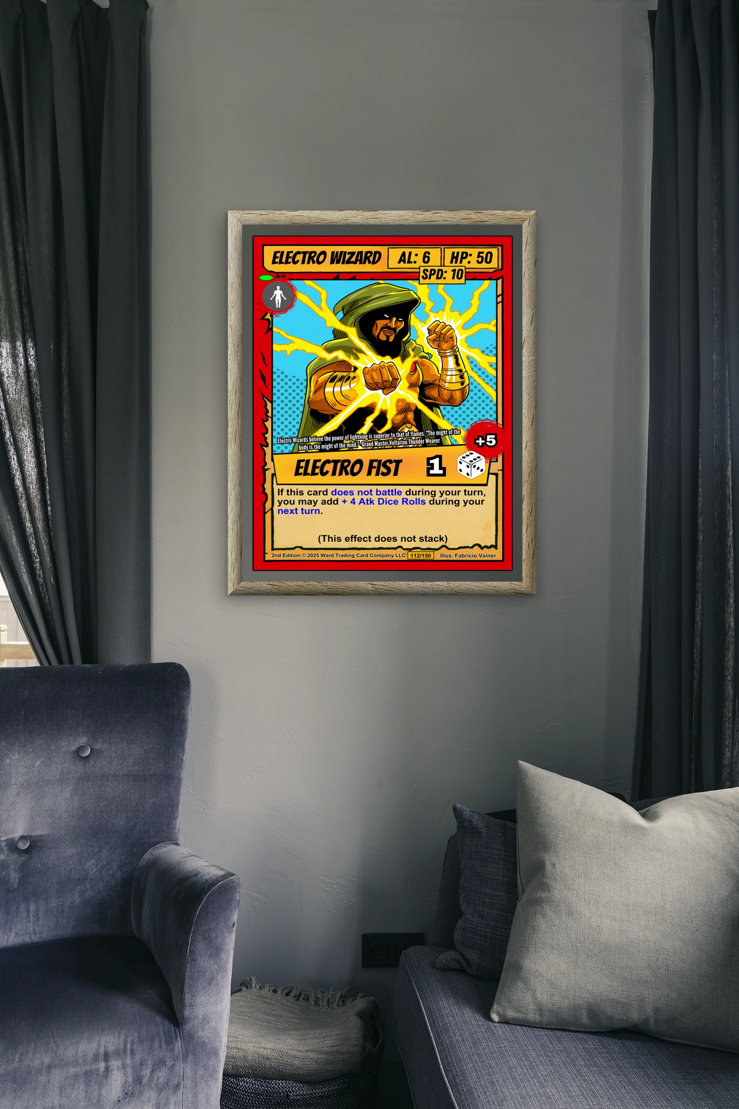 Electro Wizard Canvas Wall Art from Ward TCG - Image 5