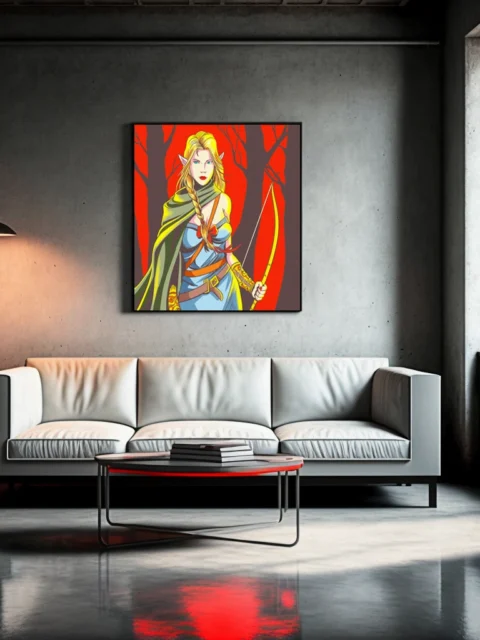 Elf Art Fantasy Canvas Artwork from Ward TCG