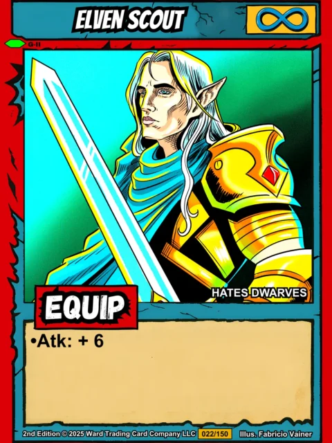 Alternative view of Elven Scout Gallery Canvas Print from Ward TCG