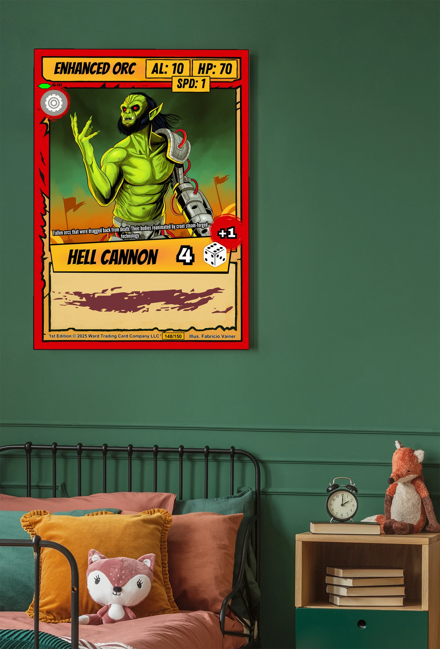 Enhanced Orc Fantasy Canvas Print from Ward TCG - Image 4