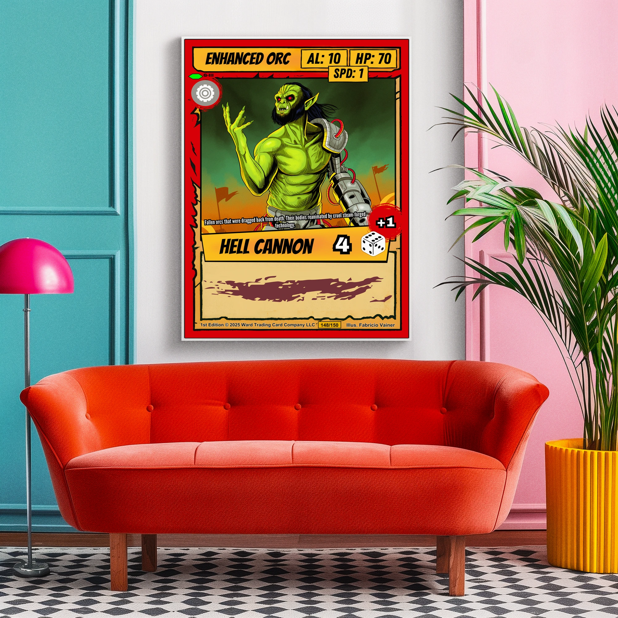 Enhanced Orc Fantasy Canvas Print from Ward TCG - Image 5