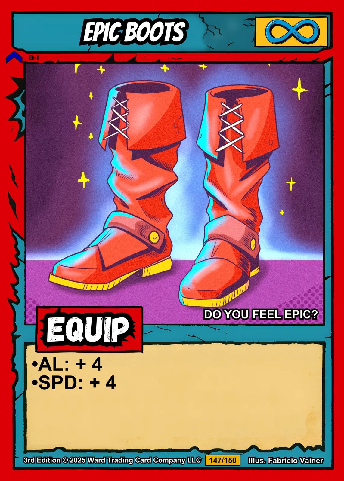 Epic Boots Fantasy Wall Art from Ward TCG - Image 2