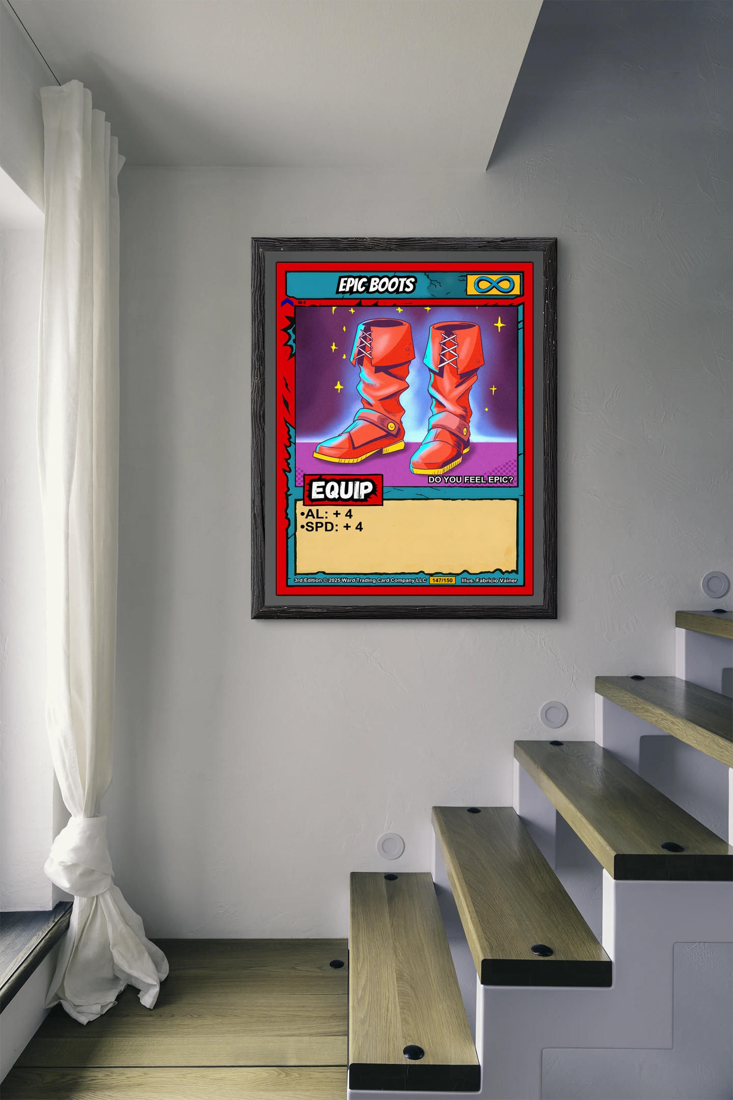 Epic Boots Fantasy Wall Art from Ward TCG - Image 3