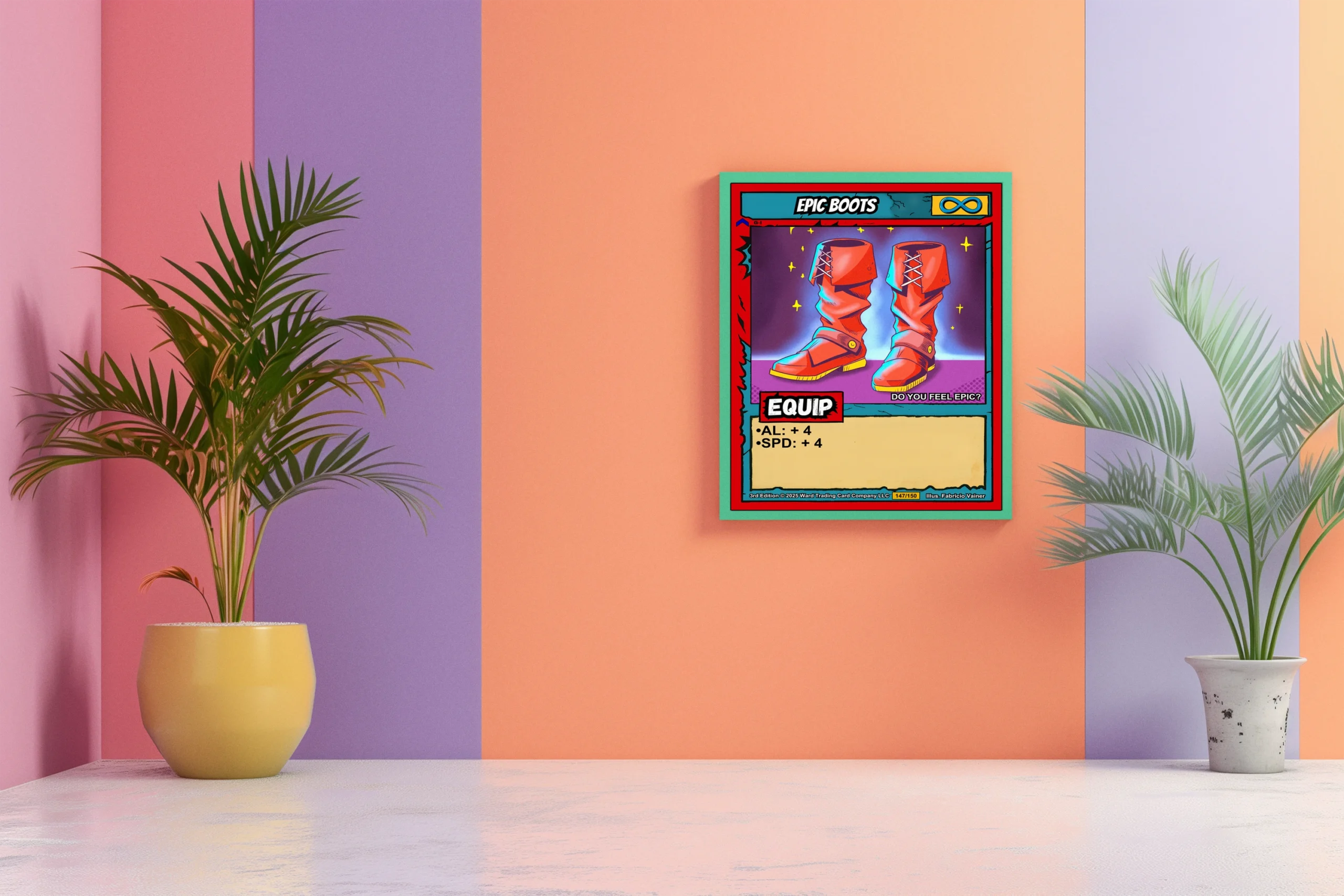 Epic Boots Fantasy Wall Art from Ward TCG - Image 4