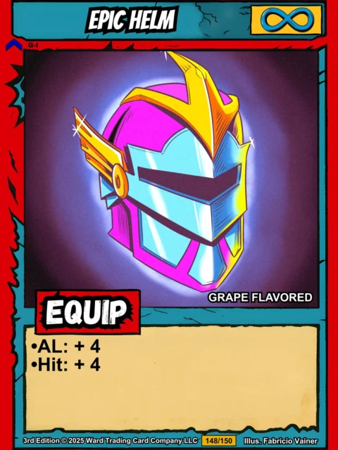 Alternative view of Epic Helm Canvas Art Print from Ward TCG