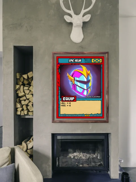 Epic Helm Canvas Art Print from Ward TCG