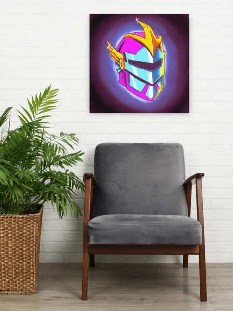 Epic Helmet Art Canvas Art Print from Ward TCG