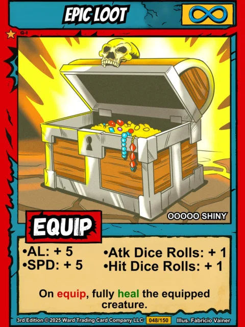Alternative view of Epic Loot Fantasy Art Print from Ward TCG