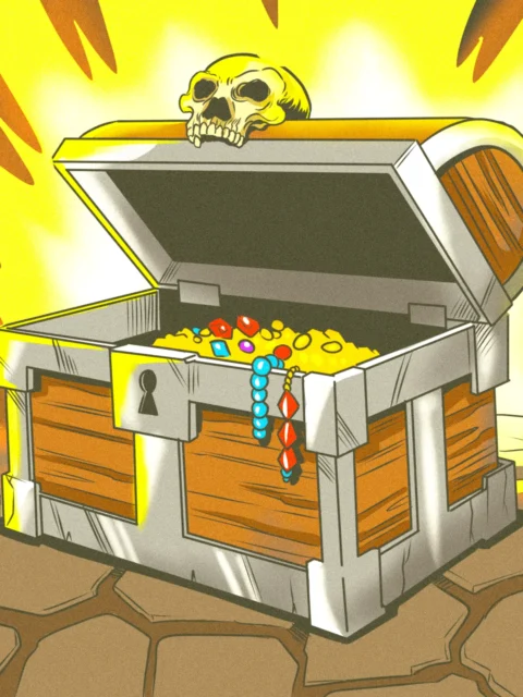 Alternative view of Epic Loot Art Fantasy Art Print from Ward TCG